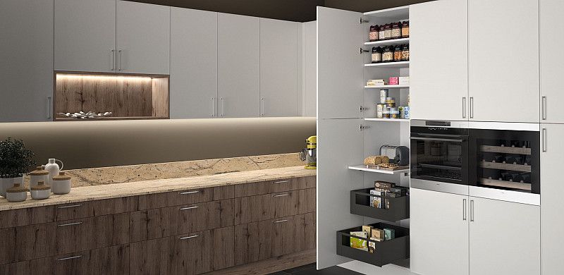 طراحی دکوراسیون سه آشپزخانه شیک و مدرن